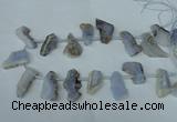 CTD519 Top drilled 15*25mm - 25*38mm freeform agate beads