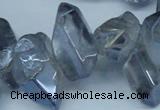 CTD544 Top drilled 10*15mm - 15*30mm nuggets plated quartz beads