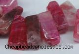 CTD604 Top drilled 10*18mm - 12*28mm nuggets agate gemstone beads