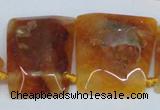 CTD662 Top drilled 25*30mm - 30*40mm freeform agate beads