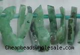 CTD673 Top drilled 10*25mm - 12*45mm wand agate gemstone beads