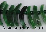 CTD713 Top drilled 12*25mm - 15*40mm wand agate gemstone beads