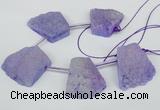 CTD762 Top drilled 25*30mm - 30*35mm freeform agate beads