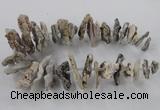 CTD795 Top drilled 15*20mm - 25*45mm freeform agate gemstone beads