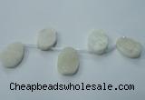 CTD800 Top drilled 20*30mm - 25*35mm freeform agate beads