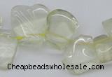 CTD824 Top drilled 15*20mm - 20*25mm freeform lemon quartz beads