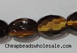 CTE1115 15.5 inches 15*20mm faceted rice yellow tiger eye beads