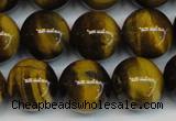 CTE1220 15.5 inches 10mm round AB+ grade yellow tiger eye beads