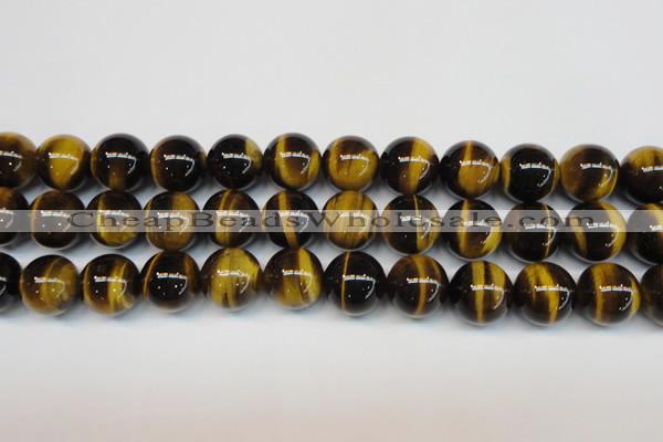 CTE1245 15.5 inches 12mm round AA grade yellow tiger eye beads