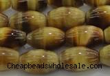 CTE1517 15.5 inches 10*14mm rice golden tiger eye beads wholesale