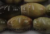 CTE1558 15.5 inches 18*25mm rice golden & blue tiger eye beads wholesale