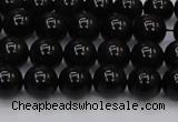 CTE1611 15.5 inches 6mm round A grade black tiger eye beads