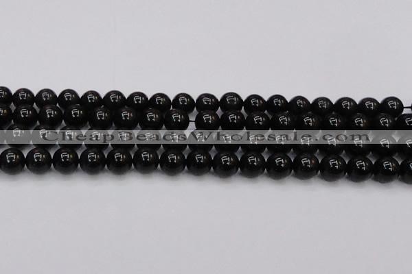 CTE1613 15.5 inches 10mm round A grade black tiger eye beads