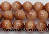 CTE1652 15.5 inches 8mm round sun orange tiger eye beads