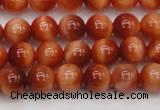 CTE1660 15.5 inches 4mm round sun orange tiger eye beads