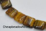 CTE17 15.5 inch 12*12mm square yellow tiger eye beads Wholesale