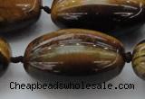 CTE1706 15.5 inches 22*35mm rice yellow tiger eye beads