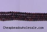 CTE1760 15.5 inches 4mm round matte red tiger eye beads