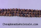 CTE1771 15.5 inches 6mm round matte yellow tiger eye beads