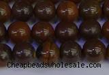 CTE1782 15.5 inches 8mm round yellow iron tiger beads wholesale