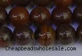 CTE1784 15.5 inches 12mm round yellow iron tiger beads wholesale