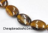 CTE18 15.5 inches 8*10mm oval yellow tiger eye beads Wholesale