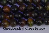 CTE1801 15.5 inches 6mm round blue iron tiger beads wholesale