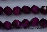 CTE1906 15.5 inches 6mm faceted nuggets red tiger eye beads