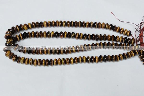 CTE193 15.5 inches 4*6mm rondelle yellow tiger eye gemstone beads