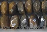 CTE2112 6*10mm faceted rondelle AB-color yellow tiger eye beads