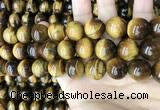 CTE2153 15.5 inches 18mm round yellow tiger eye beads wholesale