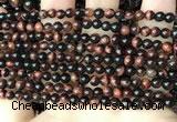 CTE2180 15.5 inches 4mm round red tiger eye gemstone beads