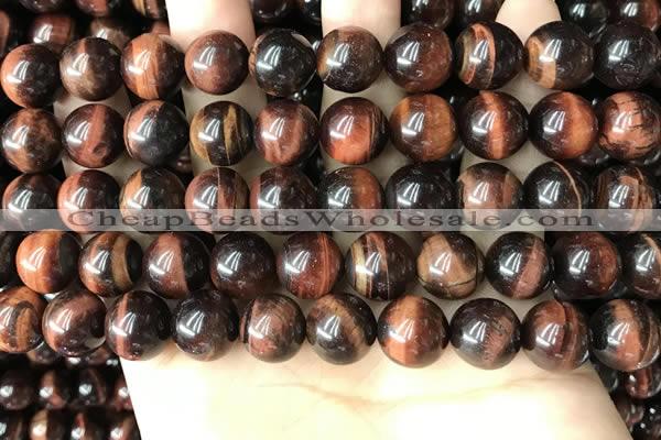 CTE2184 15.5 inches 12mm round red tiger eye gemstone beads