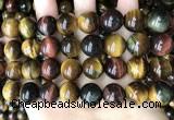 CTE2197 15.5 inches 18mm round mixed tiger eye beads wholesale