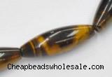 CTE35 15.5 inches 10*30mm rice shape blue tiger eye beads wholesale