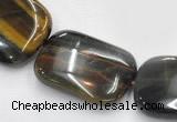 CTE39 15.5 inches 15*20mm rectangle blue tiger eye beads wholesale