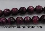 CTE473 15.5 inches 10mm faceted round red tiger eye beads wholesale