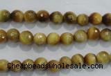 CTE901 15.5 inches 6mm faceted round golden tiger eye beads