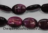 CTE995 15.5 inches 13*18mm oval dyed red tiger eye beads wholesale