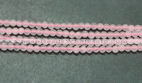 CTG07 15.5 inches 3mm round tiny rose quartz beads wholesale