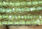 CTG1047 15.5 inches 2mm faceted round tiny peridot gemstone beads