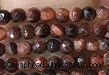 CTG1063 15.5 inches 2mm faceted round tiny red tiger eye beads