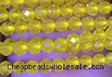 CTG1093 15.5 inches 2mm faceted round tiny quartz glass beads