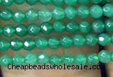 CTG1096 15.5 inches 2mm faceted round tiny quartz glass beads