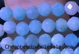 CTG1166 15.5 inches 3mm faceted round tiny amazonite beads