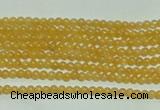 CTG118 15.5 inches 2mm round tiny yellow jade beads wholesale