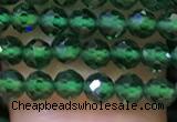 CTG1198 15.5 inches 3mm faceted round tiny quartz glass beads