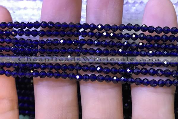 CTG1199 15.5 inches 3mm faceted round tiny quartz glass beads