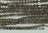 CTG120 15.5 inches 2mm round tiny smoky quartz beads wholesale