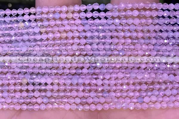 CTG1300 15.5 inches 2mm faceted round morganite gemstone beads